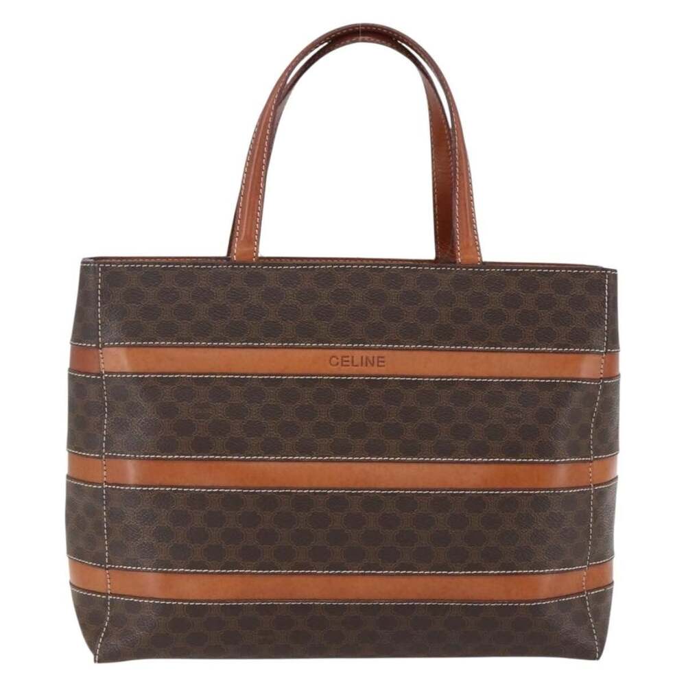 Celine Macadam Handbag Brown
